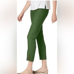 New with Tags J. Jill Linen Stretch Ankle Pants in Palm